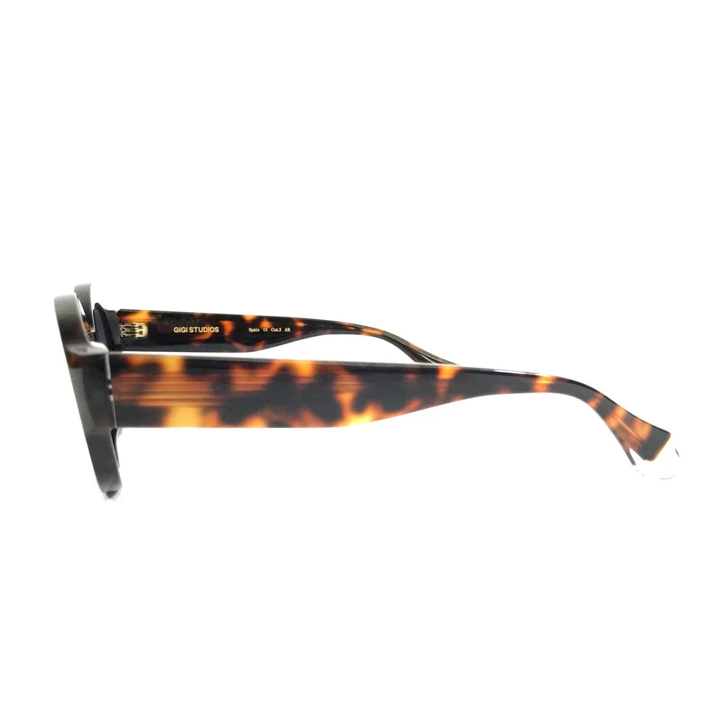 Gigi Studios Sunglasses COSIMA 6867/2 Dark Tortoise Oval Frames with Gray Lenses